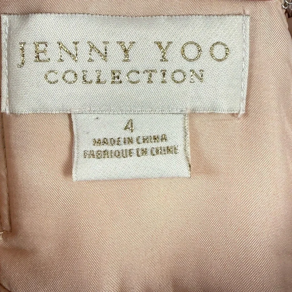 Jenny Yoo Jenny Yoo Mira Strapless Convertible Chiffon‎ Gown in Blush Size 4